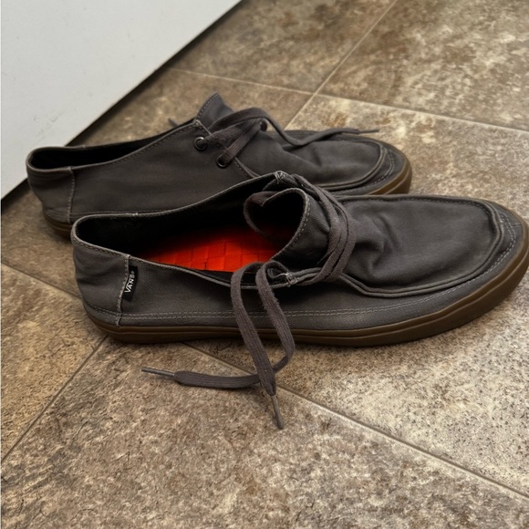 Vans Gray Boat Shoes Slip-On Style - Picture 3 of 6